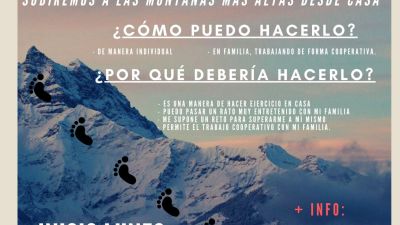 Cartel del reto. Foto: Comarca Bajo Martín.