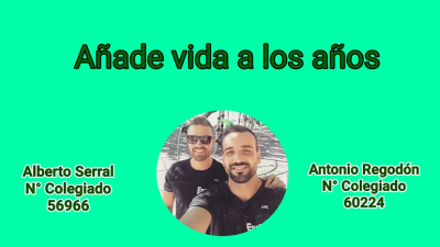 Antonio Regodón y Alberto Serral preparan rutinas para las personas de más edad
