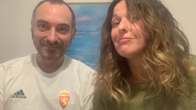 Rafa Blanca y su mujer, Silvia.