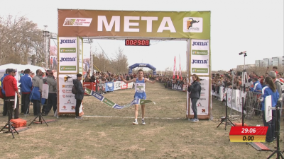 Carlos Mayo durante el campeonato de campo a través.