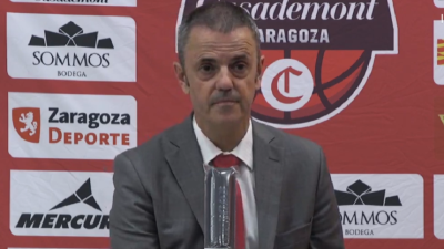 Porfirio Fisac, durante su comparecencia tras el encuentro.