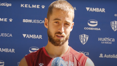 Jorge Pulido, jugador de la SD Huesca. Foto: SD Huesca.