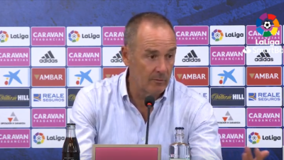 Víctor Fernández en la rueda de prensa.