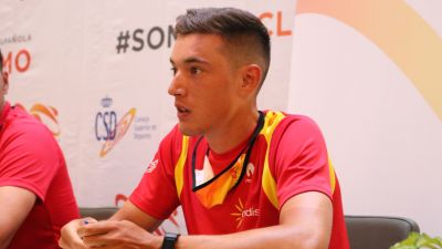 Fernando Barceló, durante una rueda de prensa con la selección nacional.