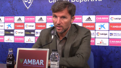 Lalo Arantegui durante la rueda de prensa de este sábado.