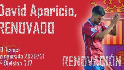 David Aparicio renueva con el CD Teruel
