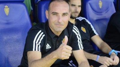 Iván Martínez durante un encuentro con el Real Zaragoza DHJ