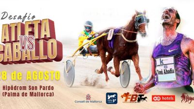 Toni Abadía se medirá ante un caballo en el Hipódromo Son Pardo de Palma de Mallorca.