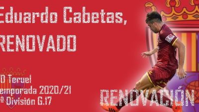 Eduardo Cabetas seguirá liderando la zaga del CD Teruel una temporada más.