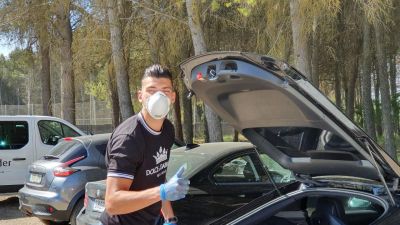 Rafa Mir durante las pruebas médicas