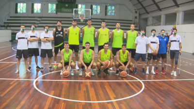El Levitec Huesca ha realizado este viernes el primer entrenamiento.