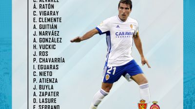 Lista de veintiún convocados para el encuentro ante el Girona