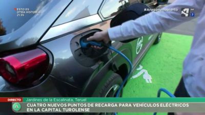 Nuevos puntos de recarga de vehículos eléctricos en Teruel