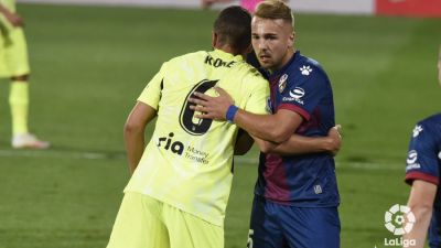 Ontiveros durante el pasado encuentro ante el Atlético de Madrid