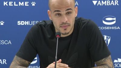 Sandro durante la rueda de prensa de este jueves