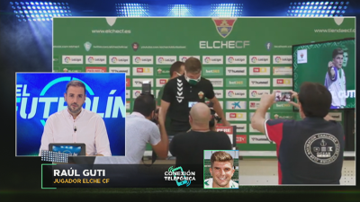 Raúl Guti durante su entrevista en El Futbolín