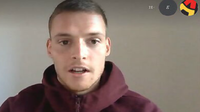 Sergio Gómez, hablando para El Futbolín