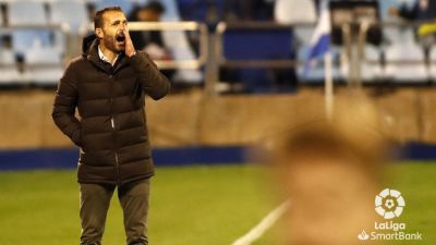 Rubén Baraja, entrenador del Real Zaragoza. Foto. LaLiga.