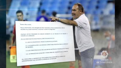 Víctor Fernández, en un partido de la temporada pasada. Imagen: LaLiga.