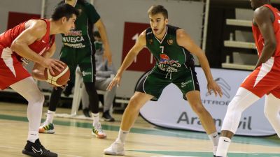 El Levitec Huesca durante un encuentro la pasada jornadaEl Levitec Huesca durante un encuentro la pasada jornada
