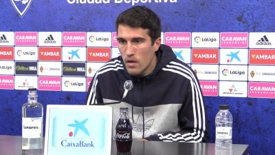Alberto Zapater, durante su comparecencia de este lunes.