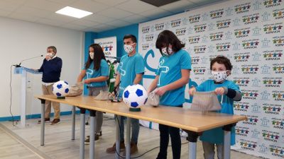 Una imagen del sorteo celebrado esta mañana en la sede de Aspanoa.