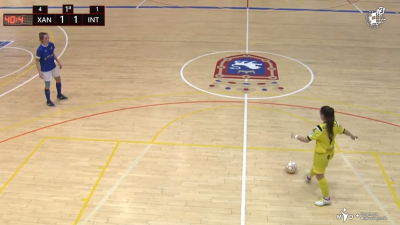 El Intersala Promesas durante el partido. Foto: RFEF.