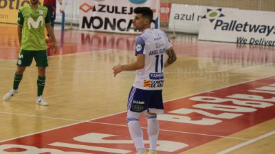 Ángel Gascón, en un partido del Fútbol Emotion.