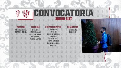 Convocatoria de Míchel Sánchez para el encuentro ante el Alcoyano