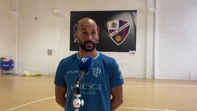 Mikel Rico, tras la sesión de trabajo de hoy en el Peñas Center.