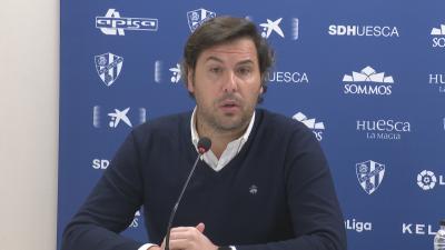 Rubén García durante la rueda de prensa.