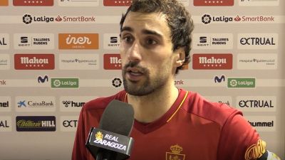 Íñigo Eguaras en zona mixta