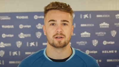 Ontiveros, hablando para el Huesca.