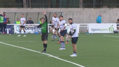 El Fénix Rugby en el momento de comenzar el encuentro frente al Akra