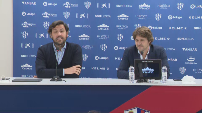 Rubén García (izq) y Josete Ortas, durante su comparecencia de este martes.