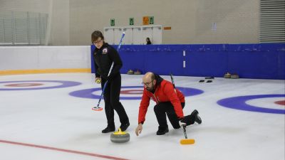 Pérez y Munuera en las instalaciones de Jaca. Miguel Ramón Henares.