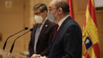 Javier Lambán y Arturo Aliaga