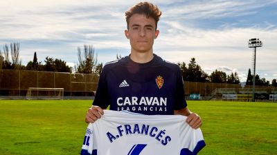 Alejandro Francés, jugador del Real Zaragoza.