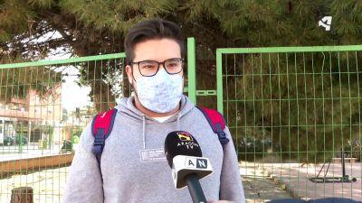 Un estudiante del instituto Santa Emerenciana de Teruel