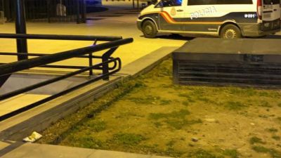 Patrullas de Policía Nacional desplegadas en el Parque Delicias