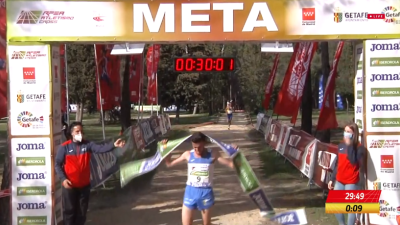 Carlos Mayo en el Campeonato de España de Campo a Través