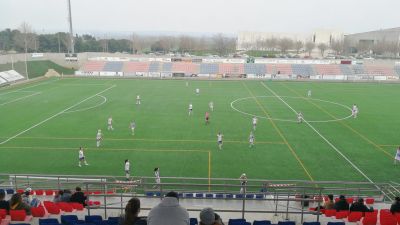 Imagen del estadio durante el partido. Imagen: Jesús Cubría.