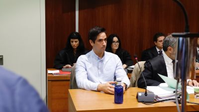 Rodrigo Lanza, acusado del asesinato de Víctor Laínez