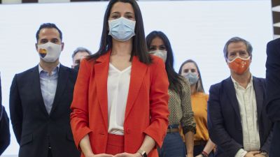 Inés Arrimadas tras comparecer en la Ejecutiva de Cs