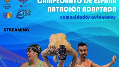 Cartel del Campeonato de España de natación adaptada.