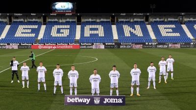 Los jugadores del Leganés mandaron ayer un mensaje de apoyo a Dani Lasure.