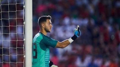 Álvaro Fernández durante un encuentro con la Selección Española