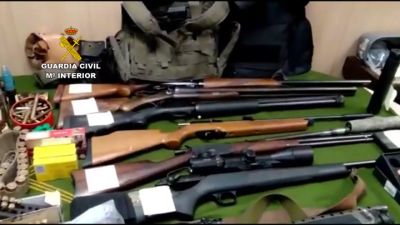 Taller ilegal de armas en Huesca (Guardia Civil)