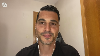 Andrés Fernández durante su entrevista en El Futbolín