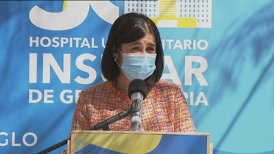 La ministra Carolina Darias durante su visita hoy a Gran Canaria.